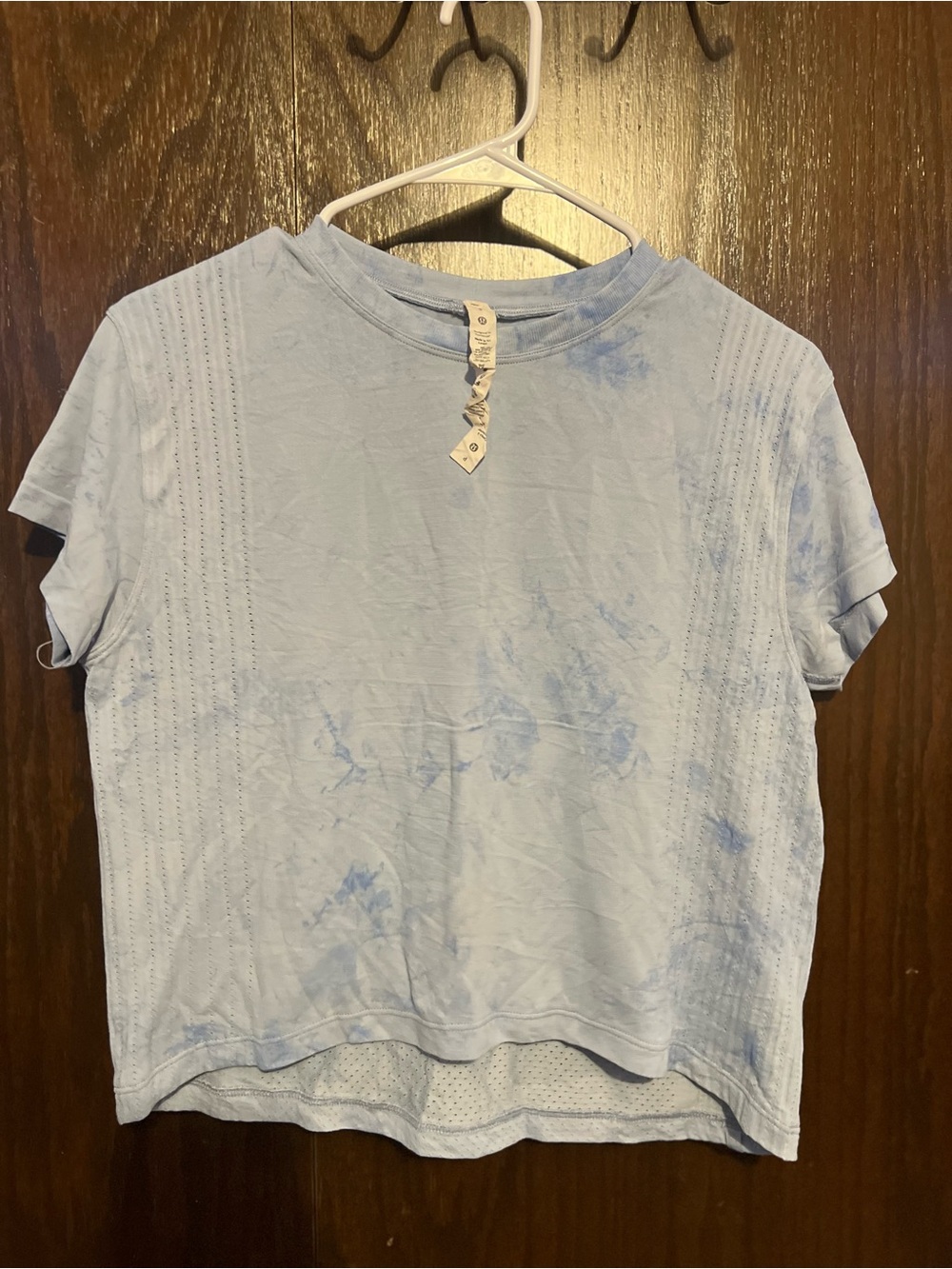 lululemon athletica Pale Blue Short Sleeve Tee